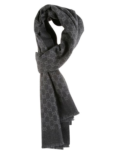 fake grey gucci scarf|gg jacquard pattern knitted scarf.